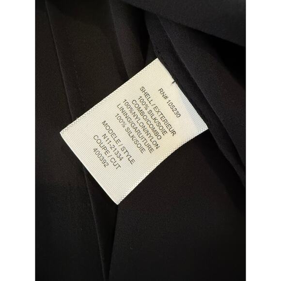 Joie Silk Chiffon Lace Trim Flowy Romantic Sleeveless Top Black XS - Picture 7 of 7